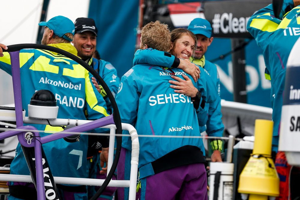 O time fez o trajeto em 17 dias, 21 horas e 6 minutos Foto: Pedro Martinez/Volvo Ocean Race