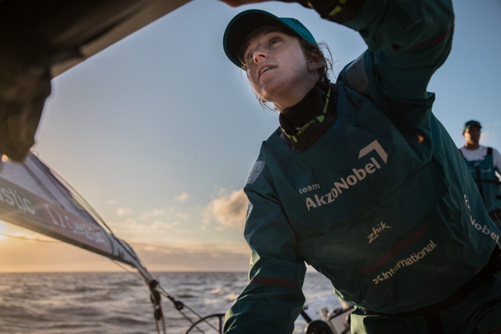 Equipe da campeã olímpica na Rio 2016 abriu ainda mais de 20 milhas de vantagem Foto: Rich Edwards/Volvo Ocean Race