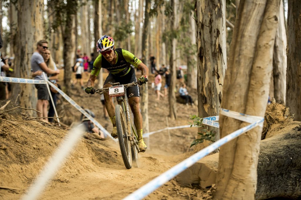 Henrique conquistou a inédita oitava colocação em uma etapa da Copa do Mundo UCI MTB XCO| Foto: Craig Kolesky/Red Bull Content Pool