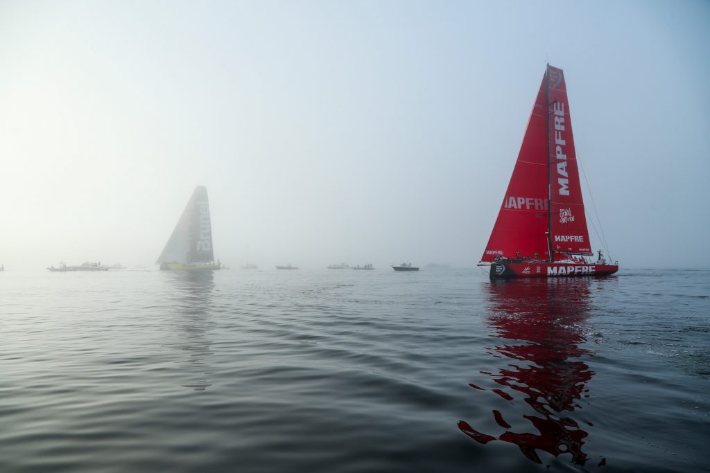 Em um último vitorioso fôlego, equipe MAPFRE ultrapassa e alcança a vitória | Foto: Jesus Renedo/Volvo Ocean Race