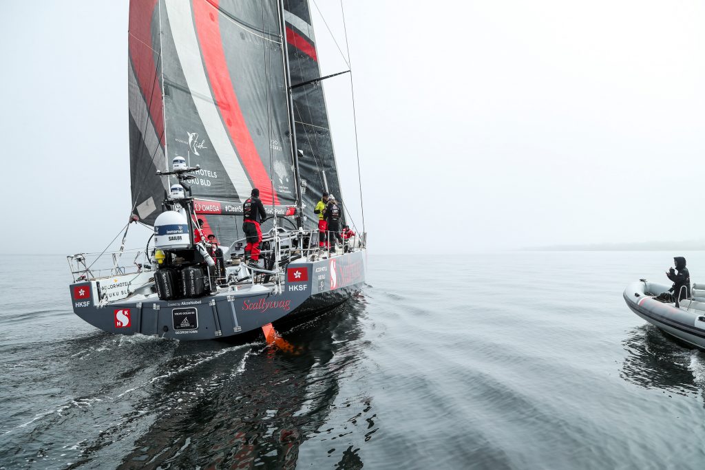 A equipe de Hong Kong, Scallywag foi a última a chegar em Newport com poucas horas de diferença | Foto: Jesus Renedo/Volvo Ocean Race