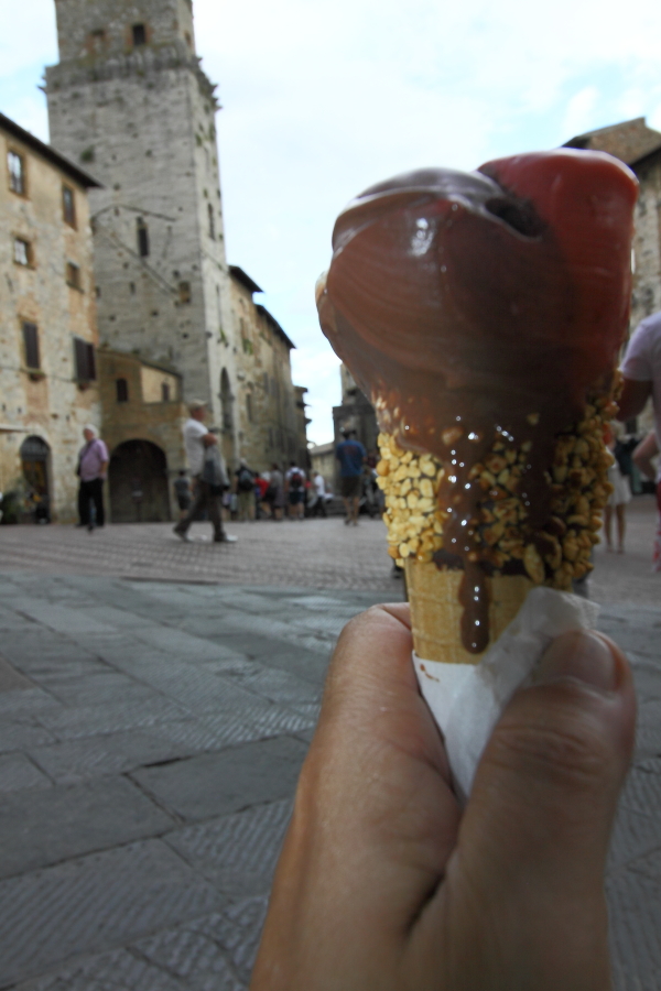 Sorveteria Dondoli em San Gimignano - Considerado DUAS vezes o melhor sorvete do mundo Foto: Eduardo Andreassi