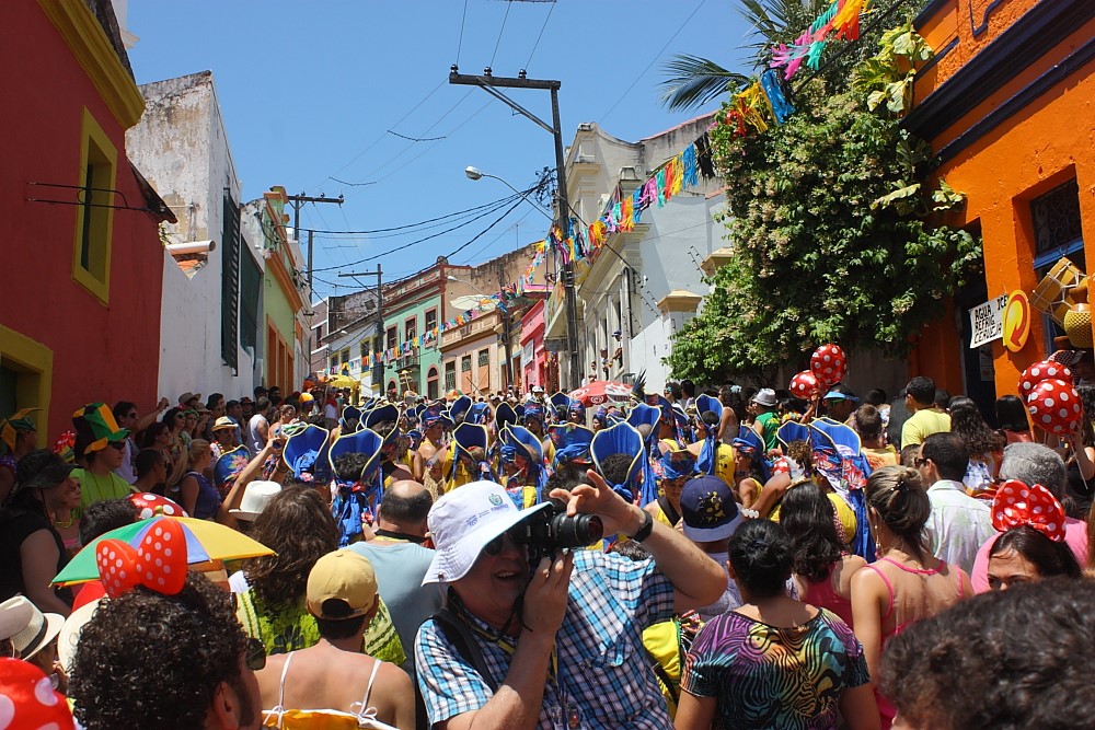 Foliões em Olinda Foto: Eduardo Andreassi