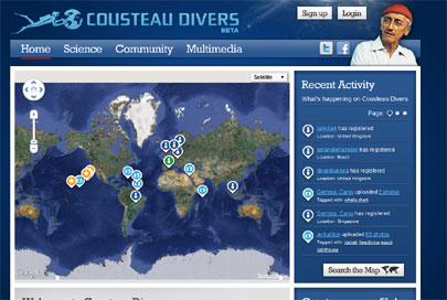 Home do Cousteau Divers (foto: Divulgação)