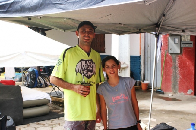 Larissa e Luis garantiram sozinhos o apoio da Papaventuras (foto: Pedro Sibahi)