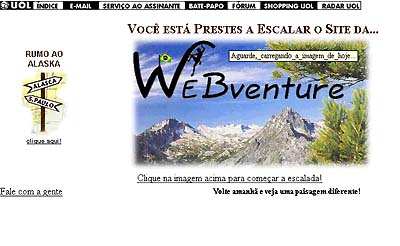 Webventure completa 16 anos cobrindo esportes de aventura (acima  primeira capa do site). (foto: Arquivo / Webventure.com.br)