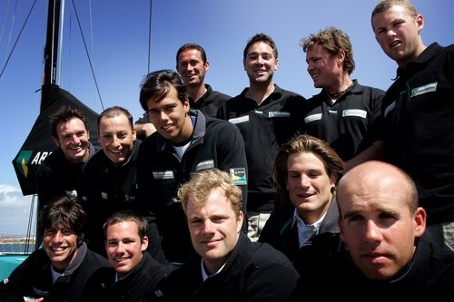 Juízes e velejadores após a escolha dos oito em Portugal (foto: Marcel Molle)