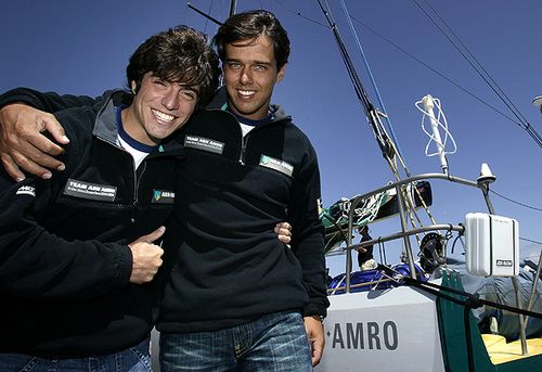 Lucas e André  os velejadores brasileiros do Team ABN Amro  são também atração (foto: Marcel Molle)