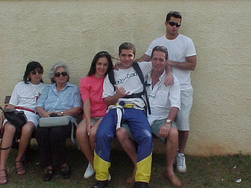 Família Minniti torcendo por Thiago (foto: Gleide Coelho)