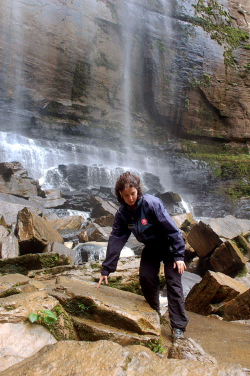 Ao documentar próximo das cachoeiras procure ir com calçados e blusas impermeáveis (foto: Márcio Bortolusso)