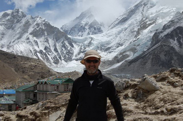 Prova aconteceu aos pés do Monte Everest (foto: Arquivo pessoal/ Tadeu Guglielmo)